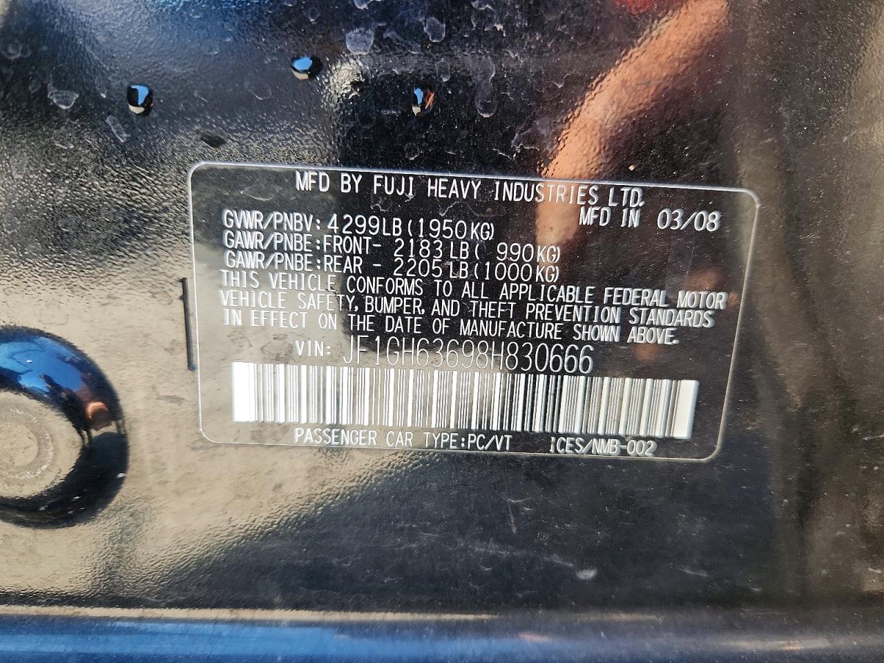 2008 SUBARU IMPREZA OUTBACK SPORT photo 12