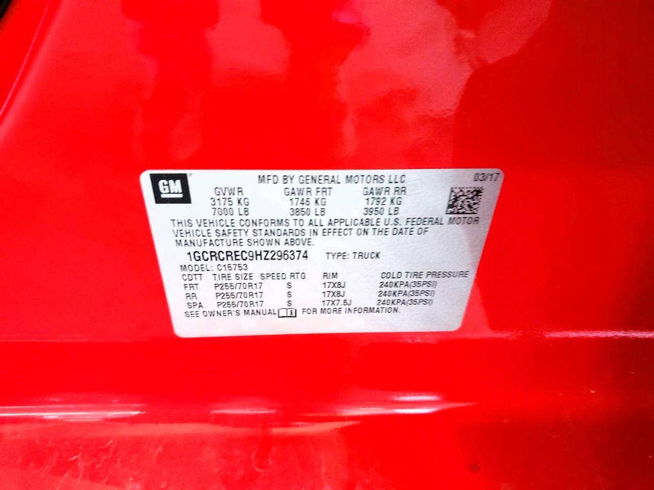 2017 CHEVROLET SILVERADO C1500 LT photo 34