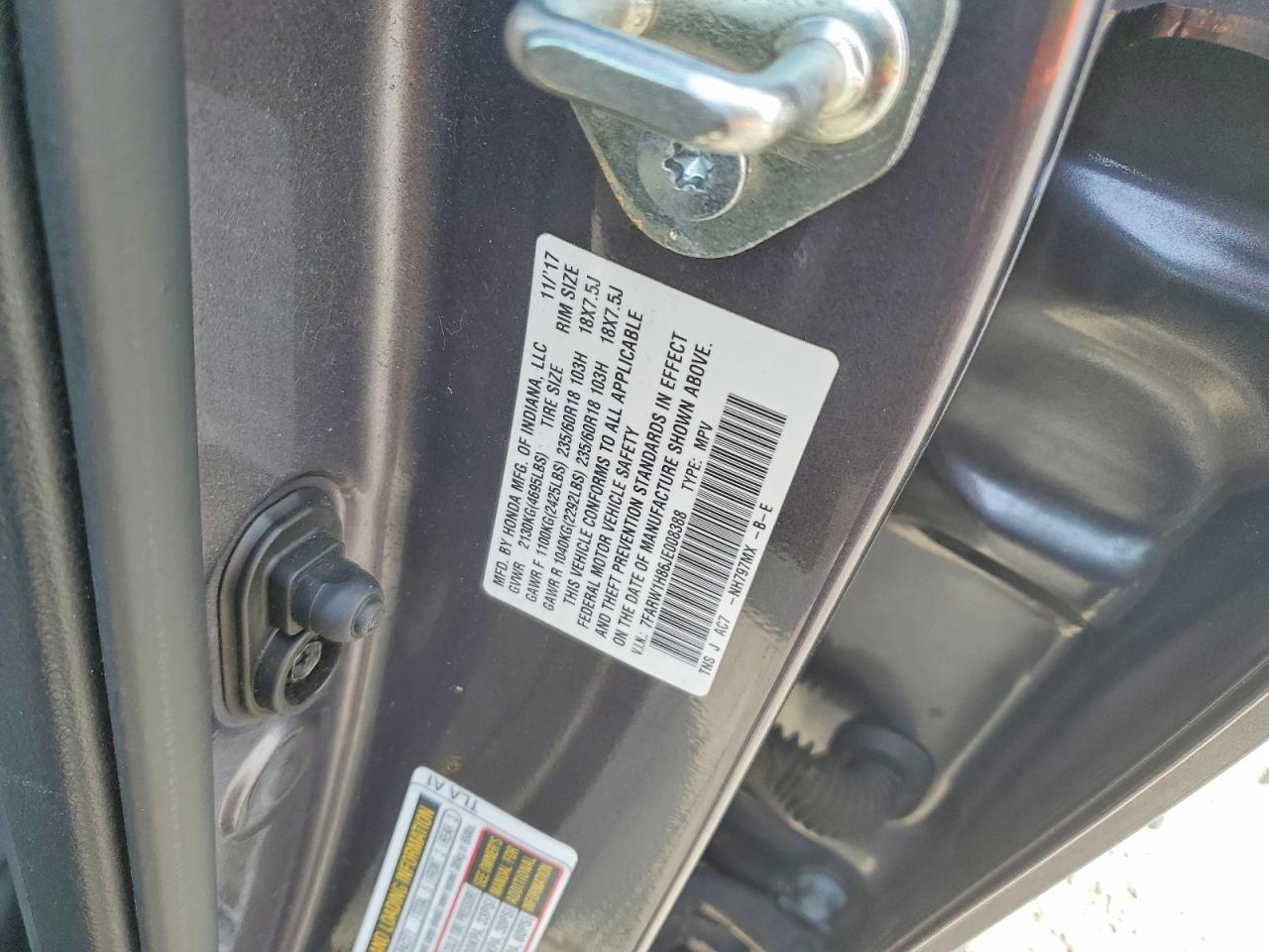 2018 HONDA CR-V EXL photo 25