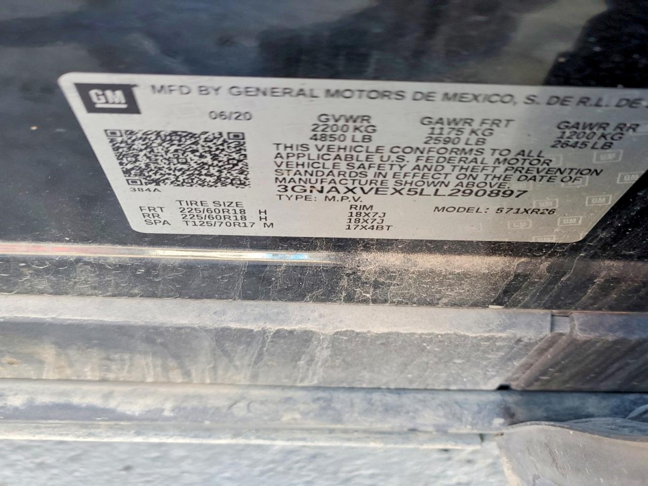 2020 CHEVROLET EQUINOX LT photo 13