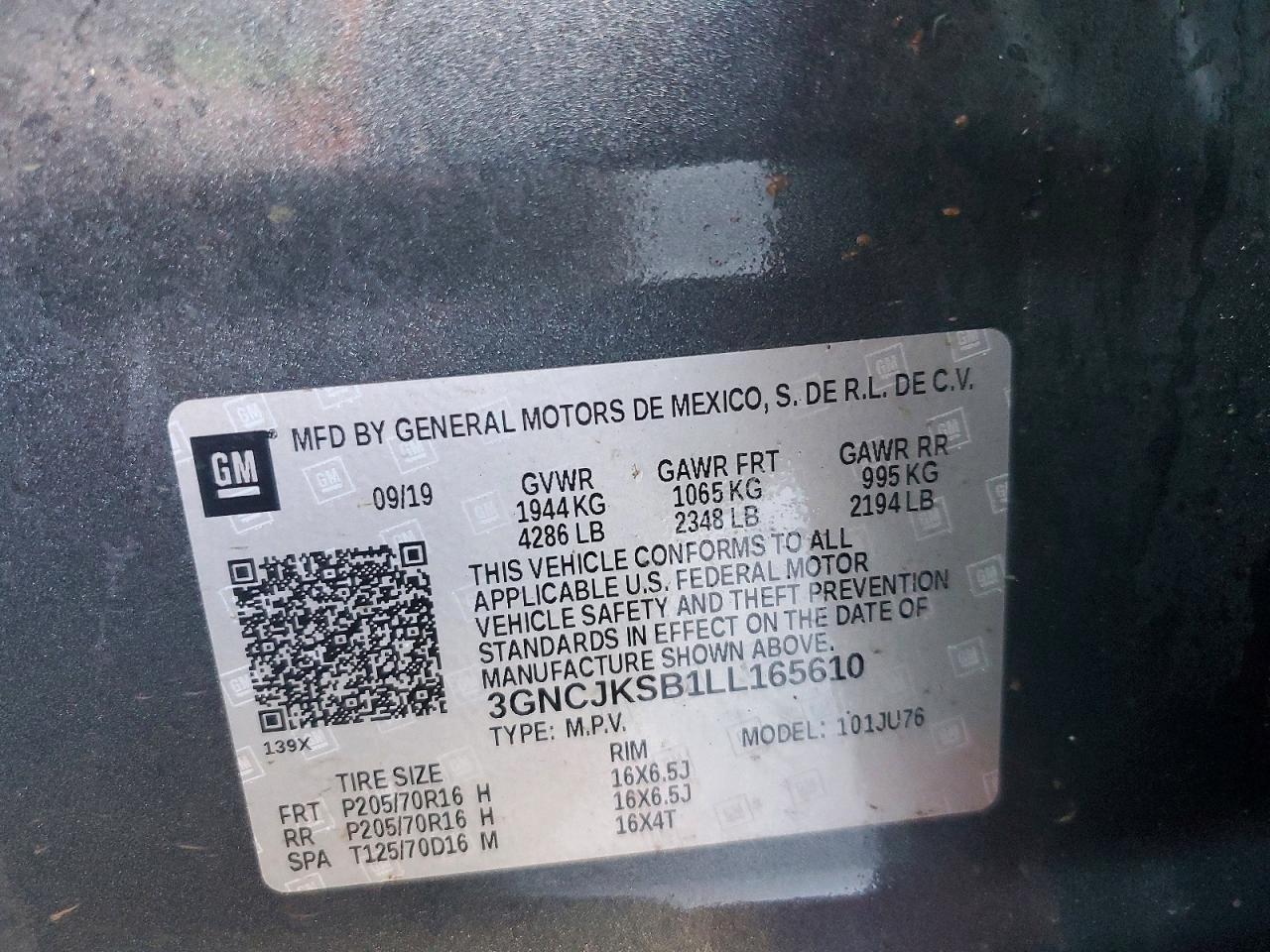 2020 CHEVROLET TRAX LS photo 25