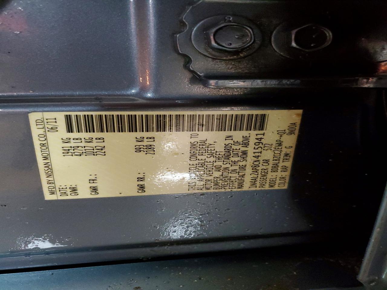 2012 NISSAN ALTIMA 2.5 photo 13