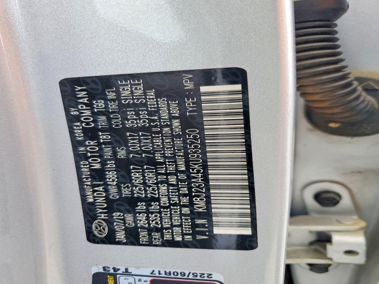 2019 HYUNDAI TUCSON SE photo 37