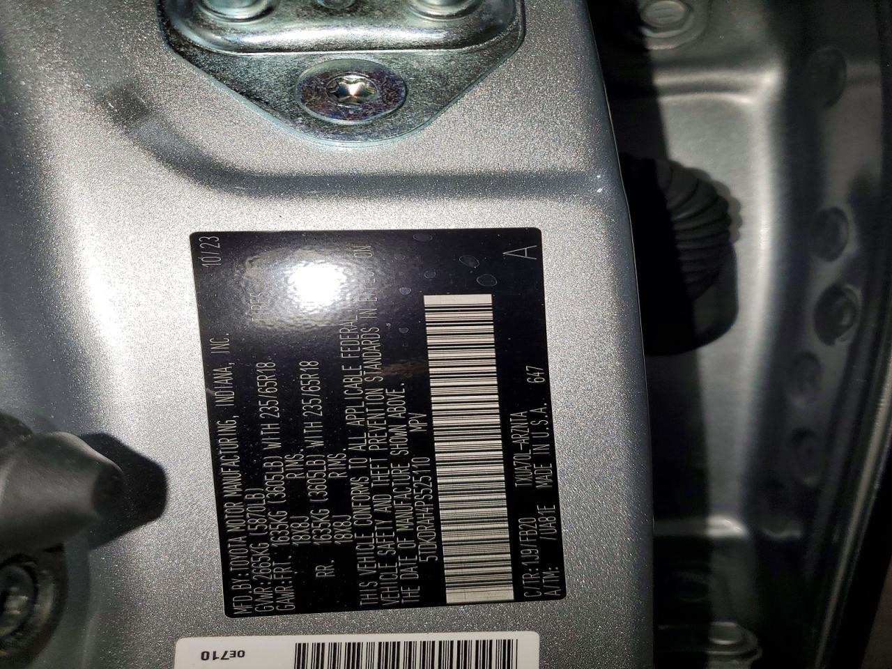 2023 TOYOTA HIGHLANDER LE photo 27