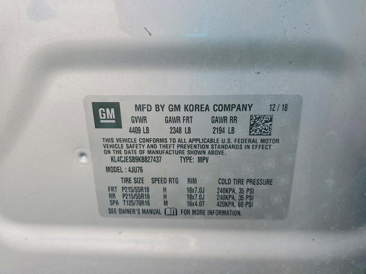 2019 BUICK ENCORE PREFERRED photo 25