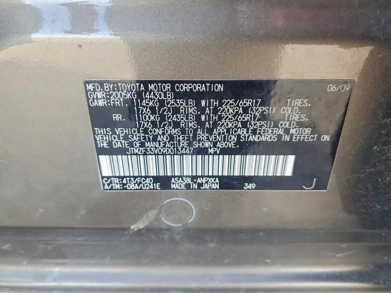 2009 TOYOTA RAV4 BASE photo 34