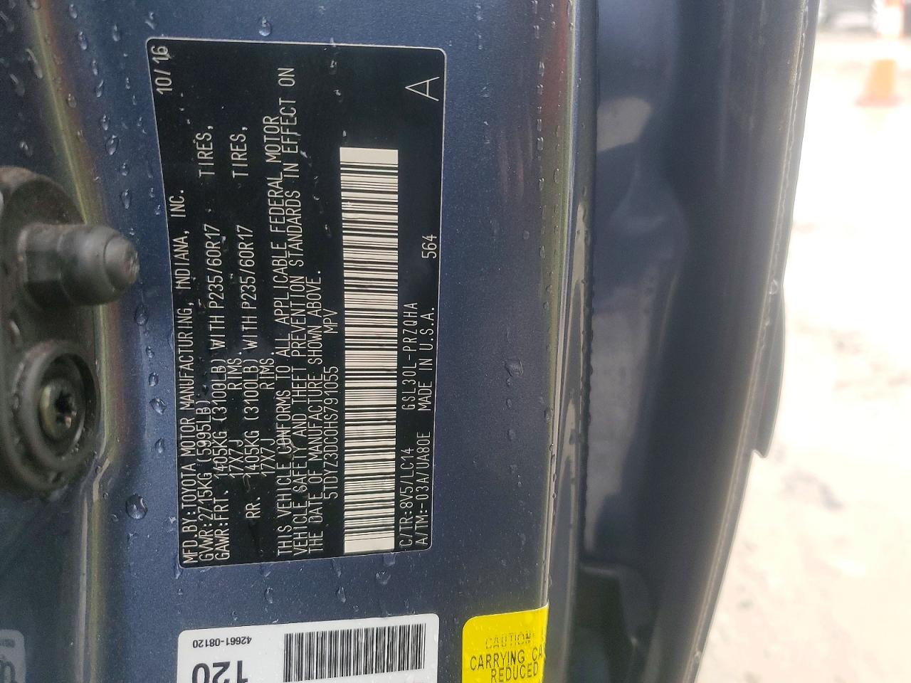 2017 TOYOTA SIENNA XLE 8-PASSENGER photo 25