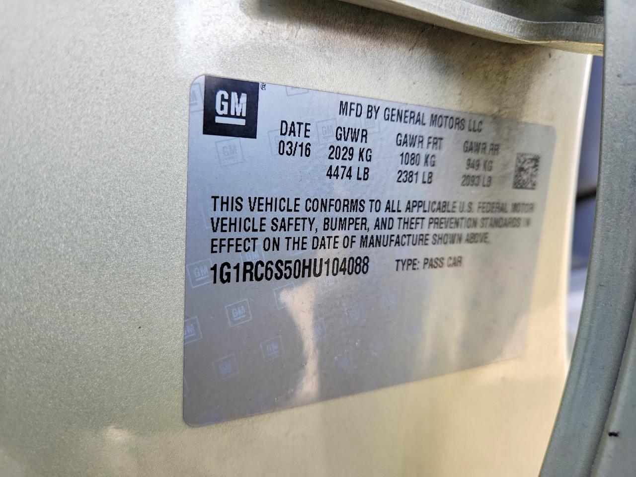 2017 CHEVROLET VOLT LT photo 34