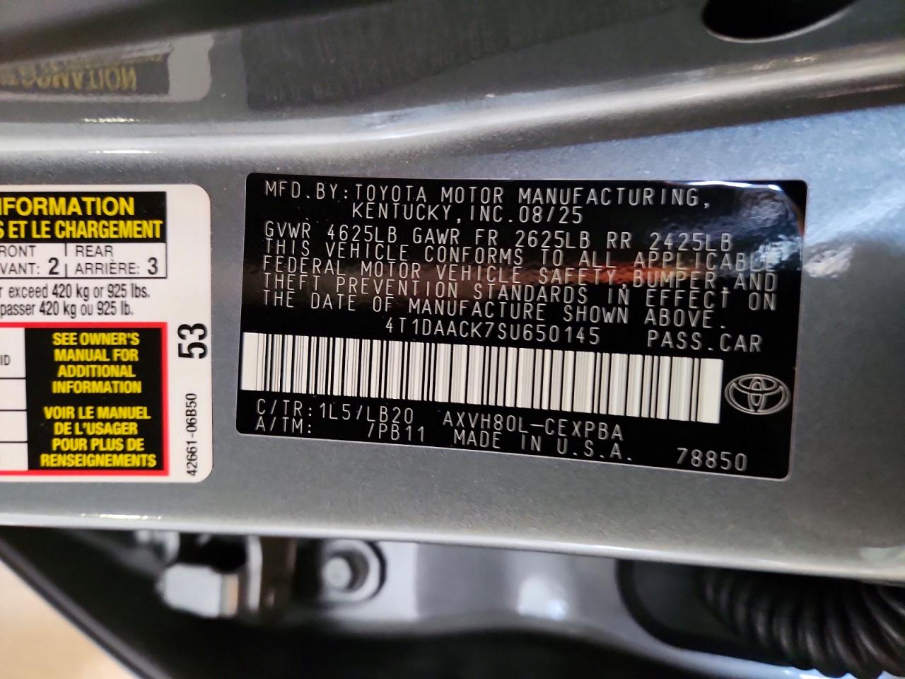 2025 TOYOTA CAMRY XSE photo 12