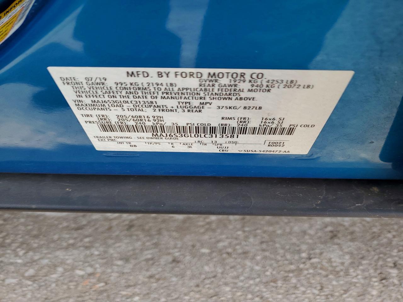 2020 FORD ECOSPORT SE photo 25
