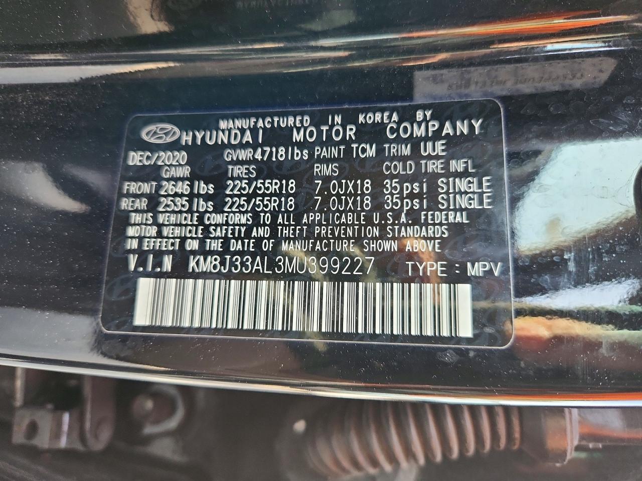 2021 HYUNDAI TUCSON LIMITED photo 23