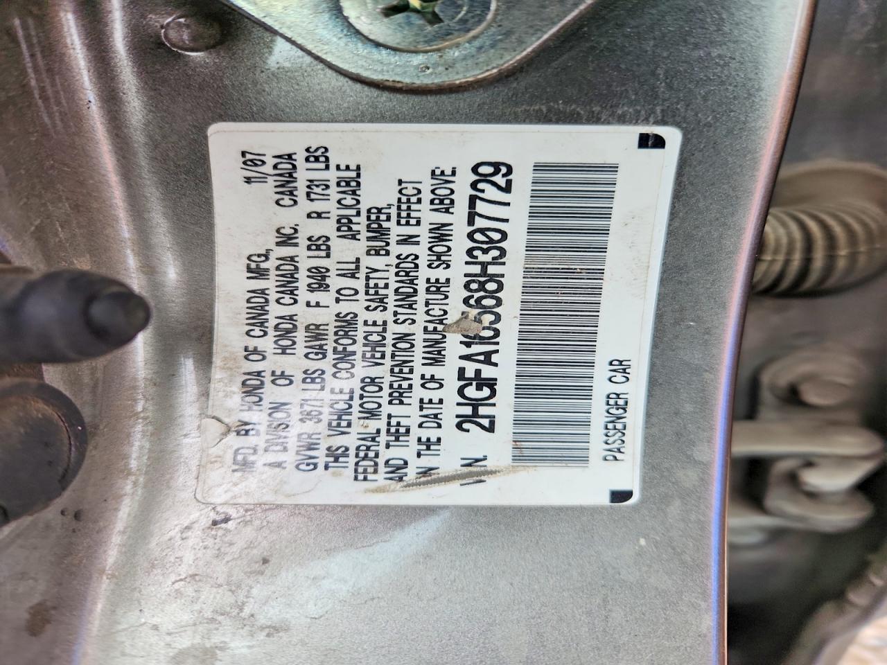 2008 HONDA CIVIC LX photo 34