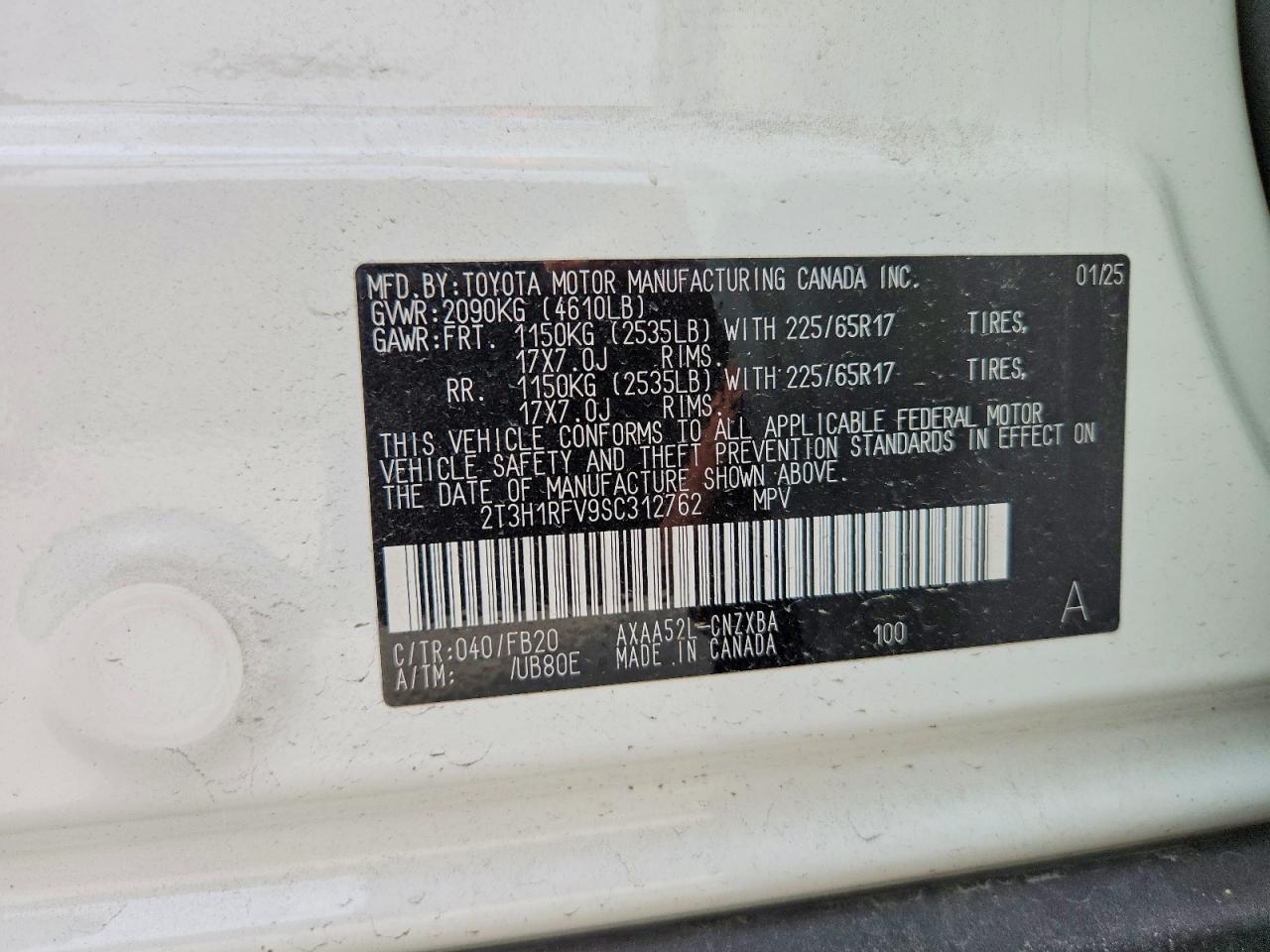 2025 TOYOTA RAV4 LE photo 13