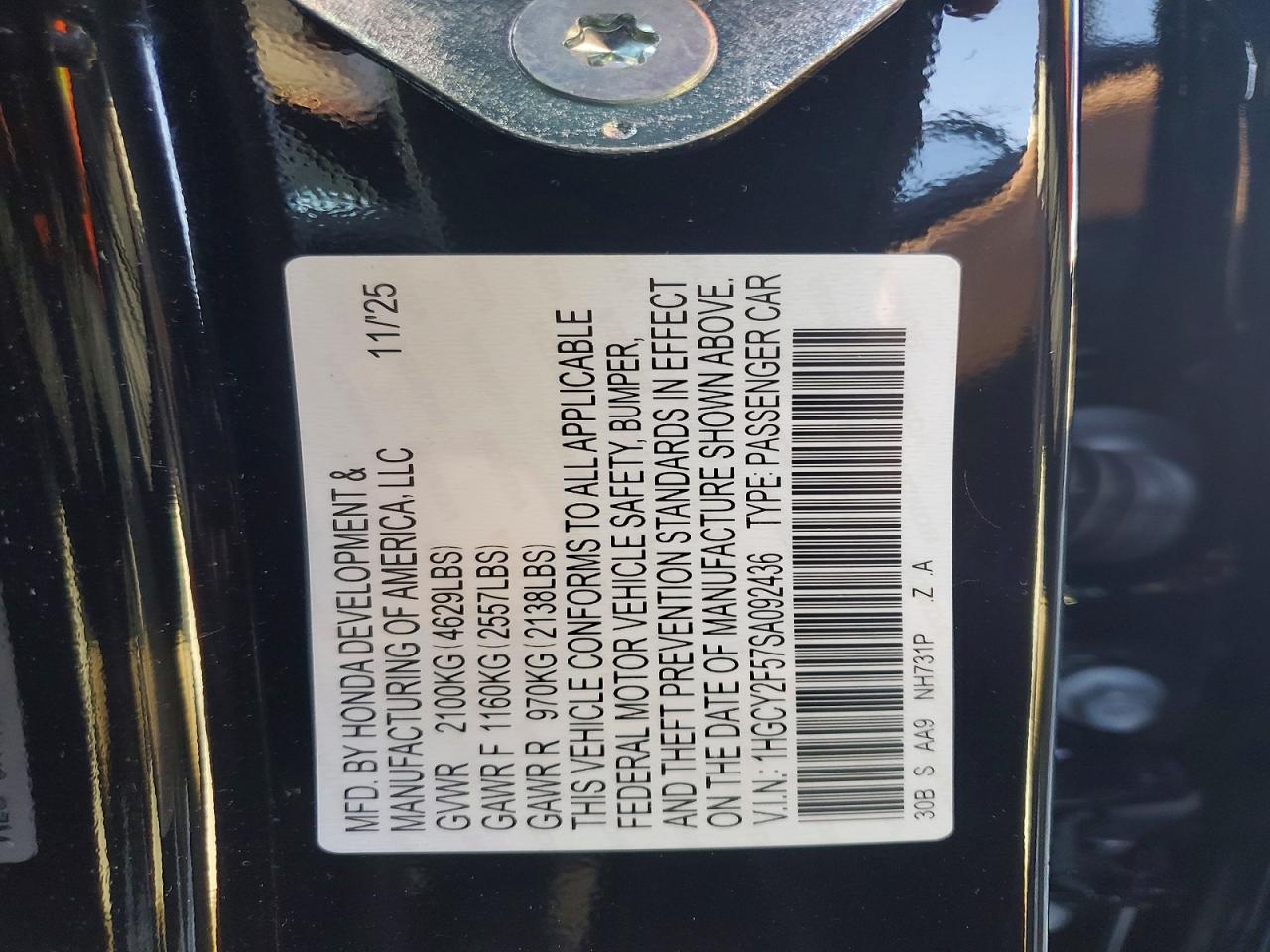 2025 HONDA ACCORD HYBRID SPORT photo 23