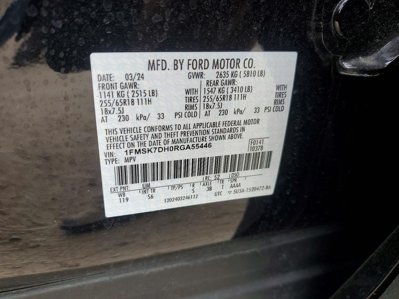 2024 FORD EXPLORER XLT photo 37