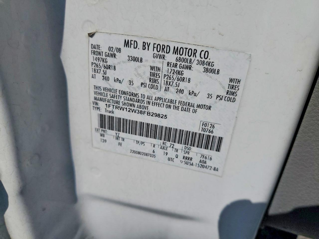 2008 FORD F150 photo 37