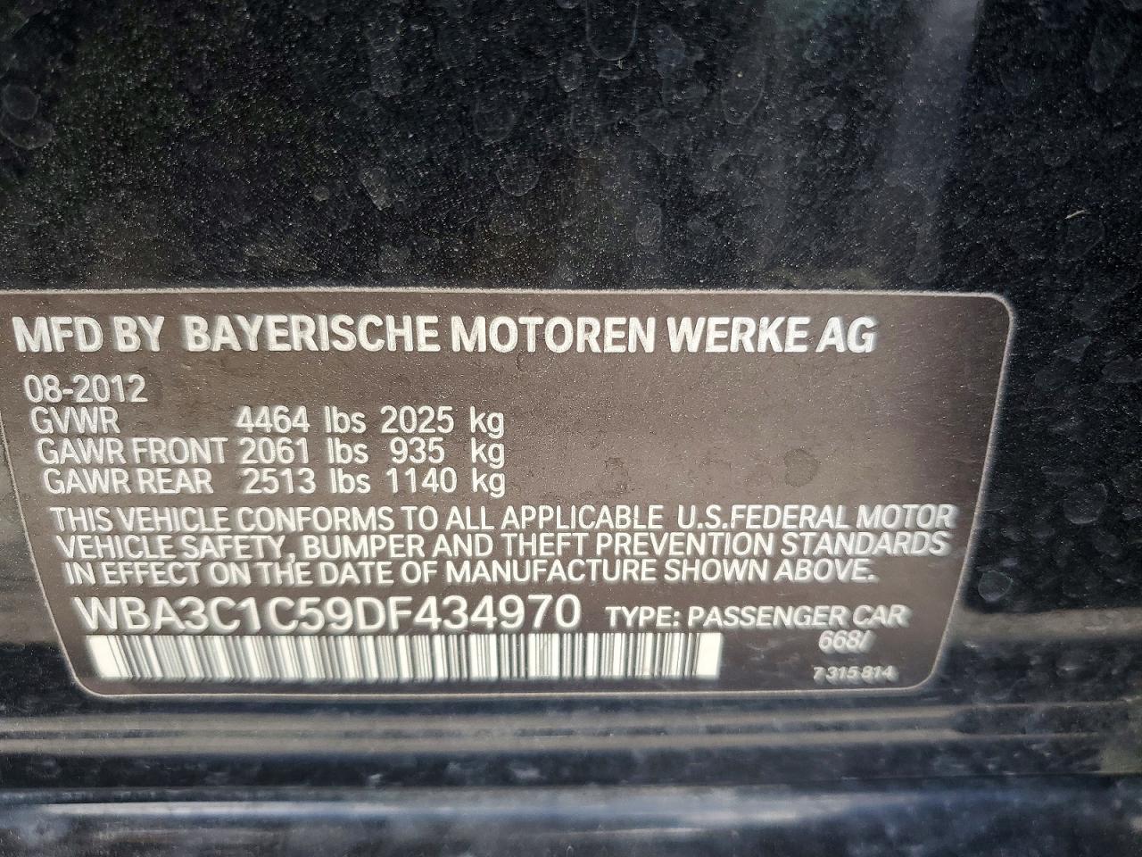 2013 BMW 328 I SULEV photo 23