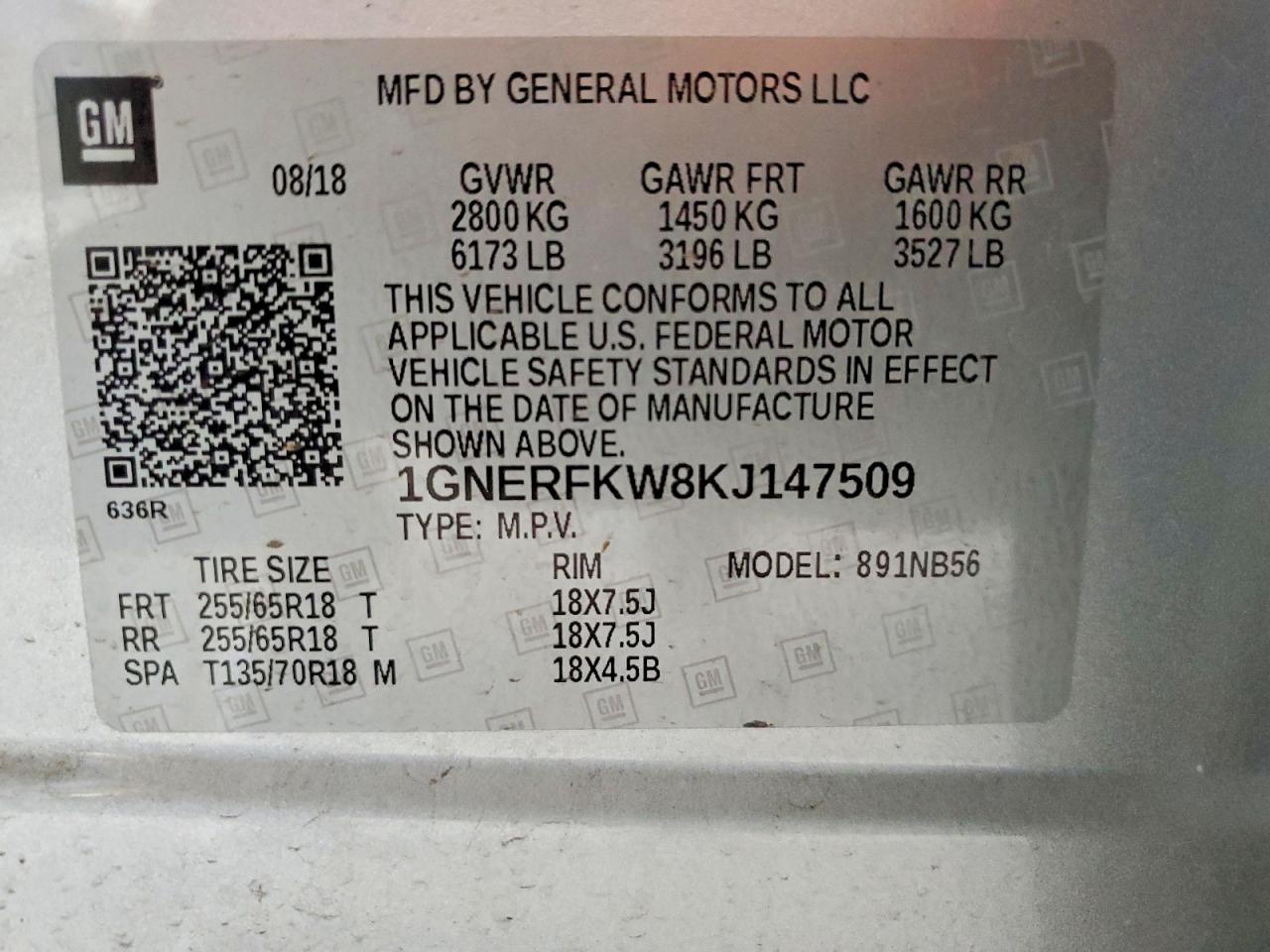 2019 CHEVROLET TRAVERSE LS photo 13
