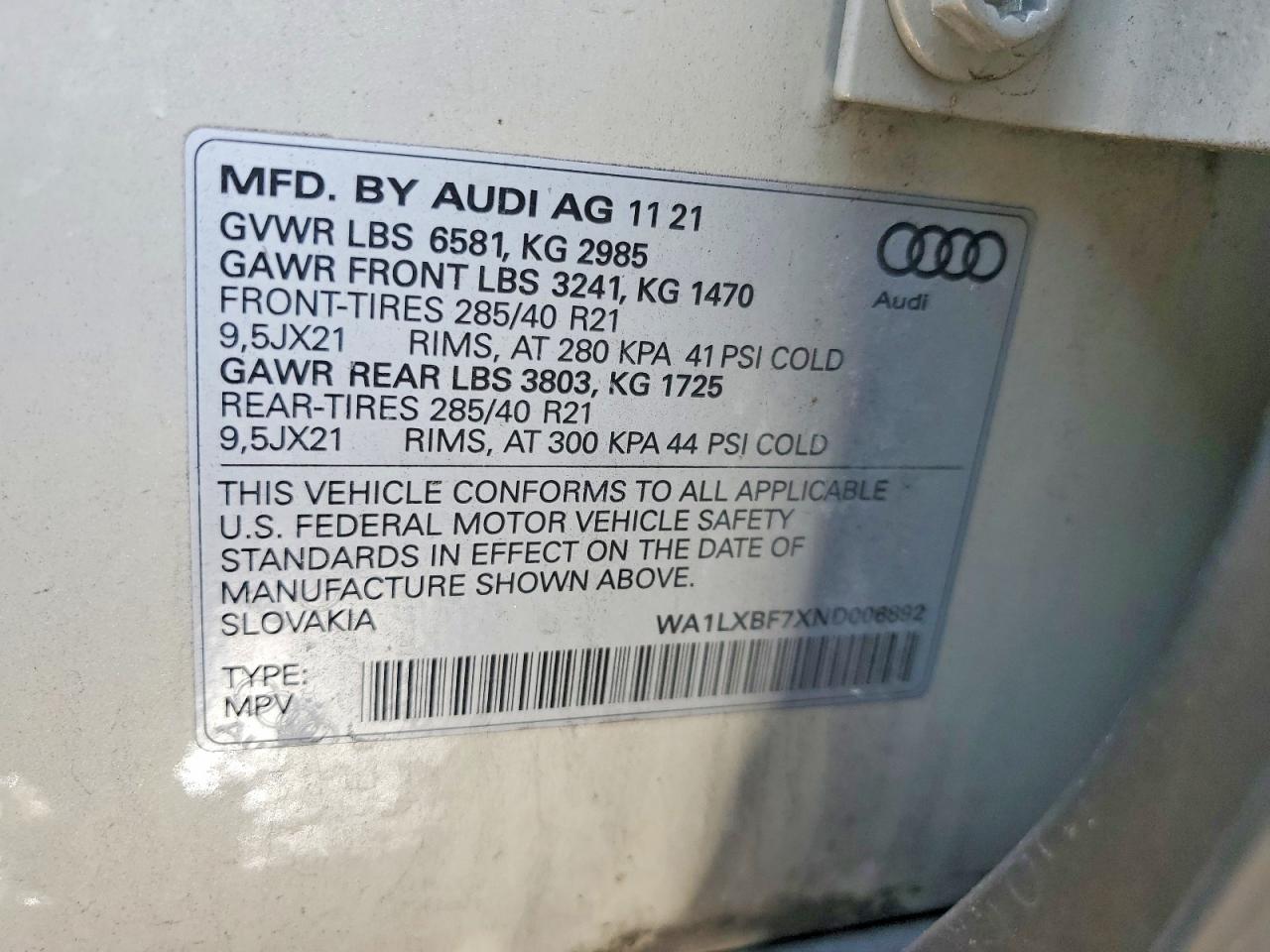 2022 AUDI Q7 photo 13