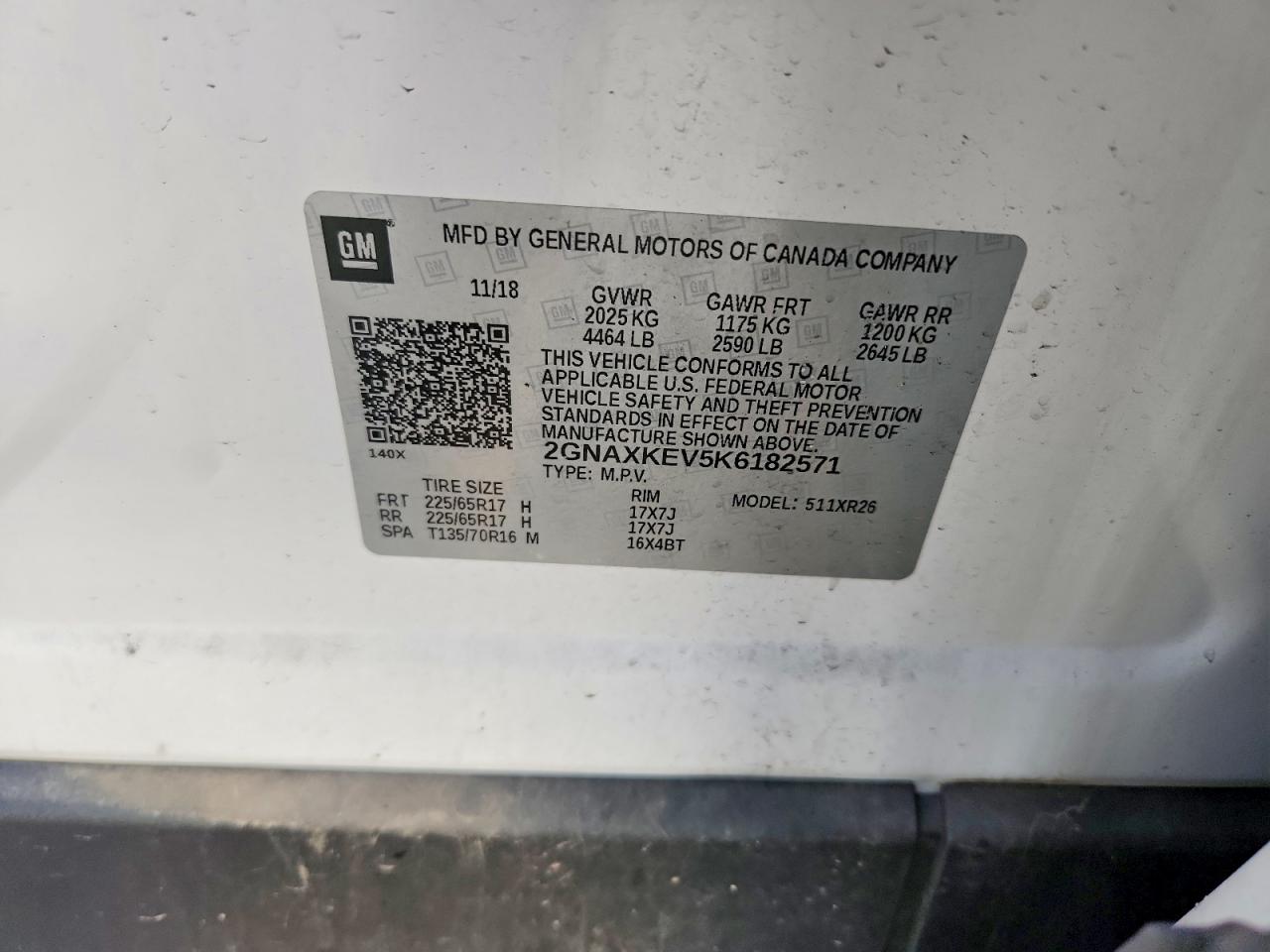 2019 CHEVROLET EQUINOX LT photo 12