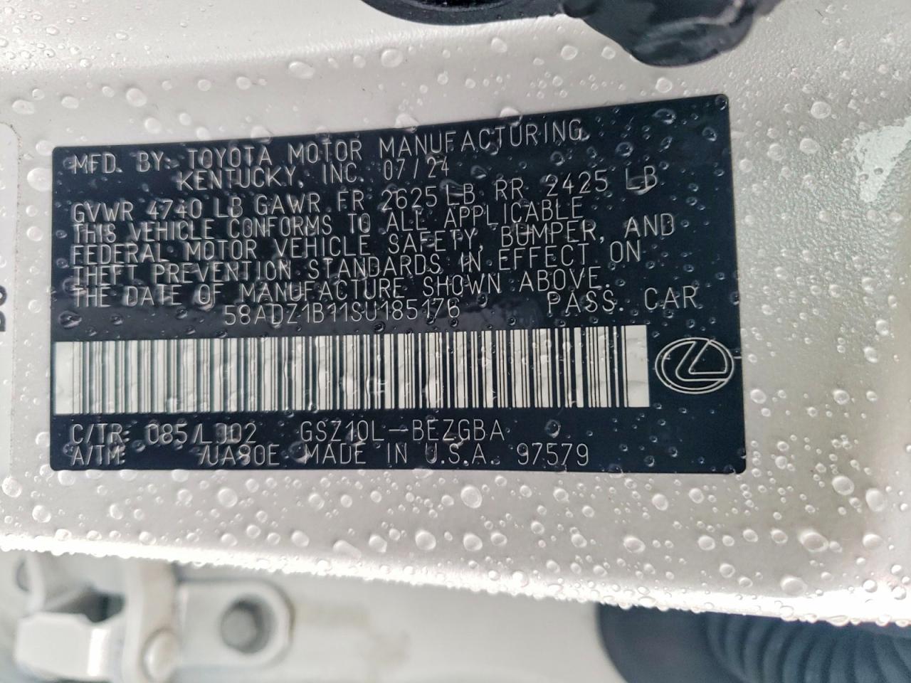 2025 LEXUS ES 350 BASE photo 23