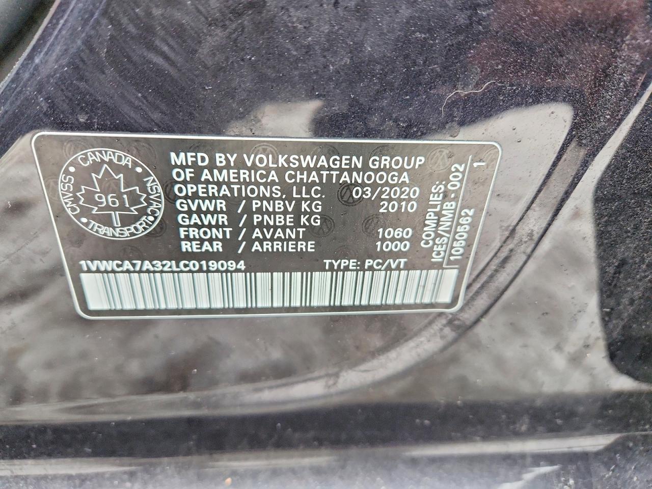 2020 VOLKSWAGEN PASSAT photo 25