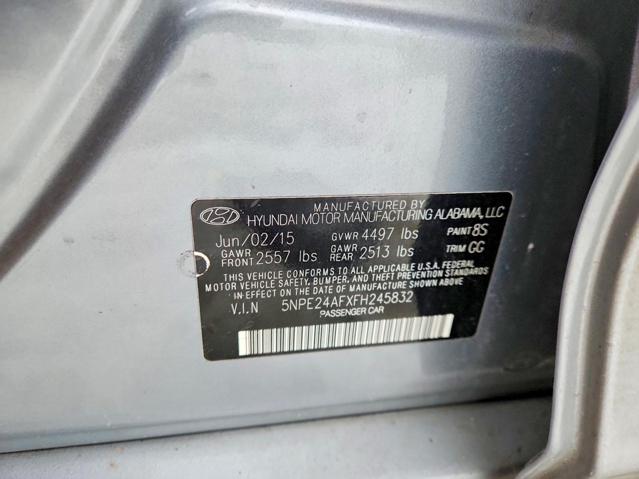 2015 HYUNDAI SONATA SE photo 23