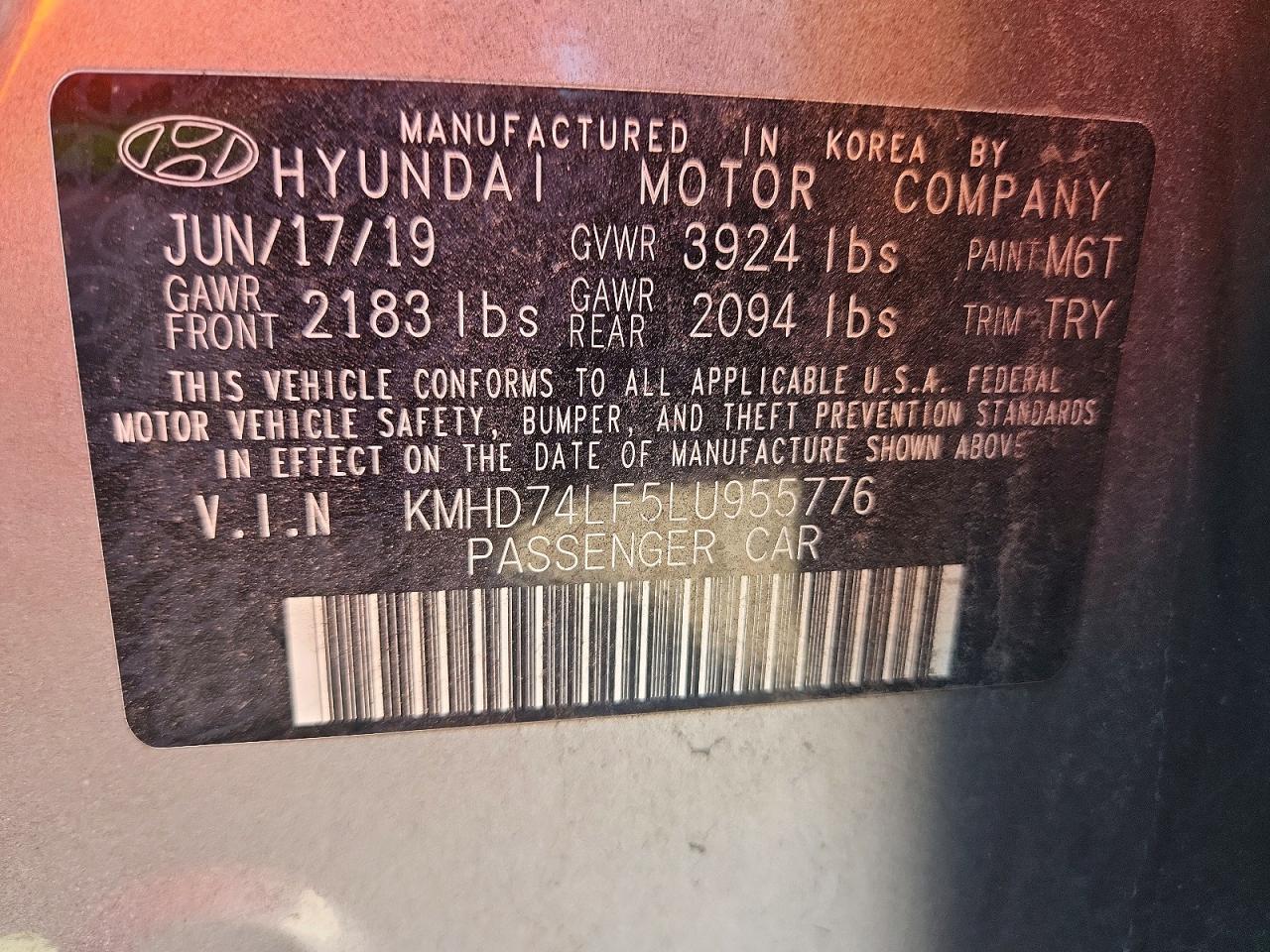 2020 HYUNDAI ELANTRA SE photo 23