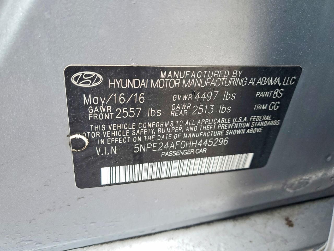 2017 HYUNDAI SONATA SE photo 23