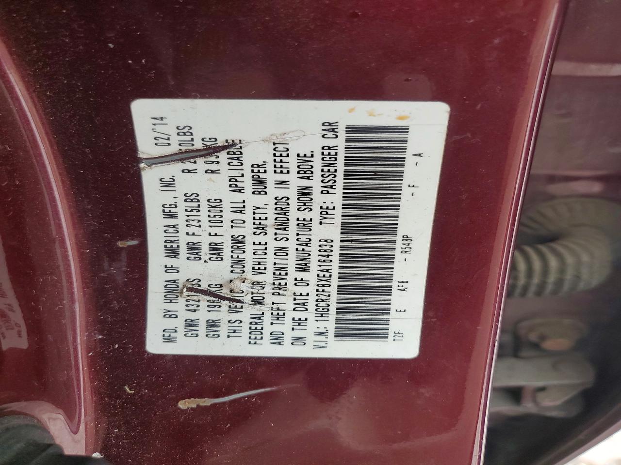 2014 HONDA ACCORD EXL photo 37
