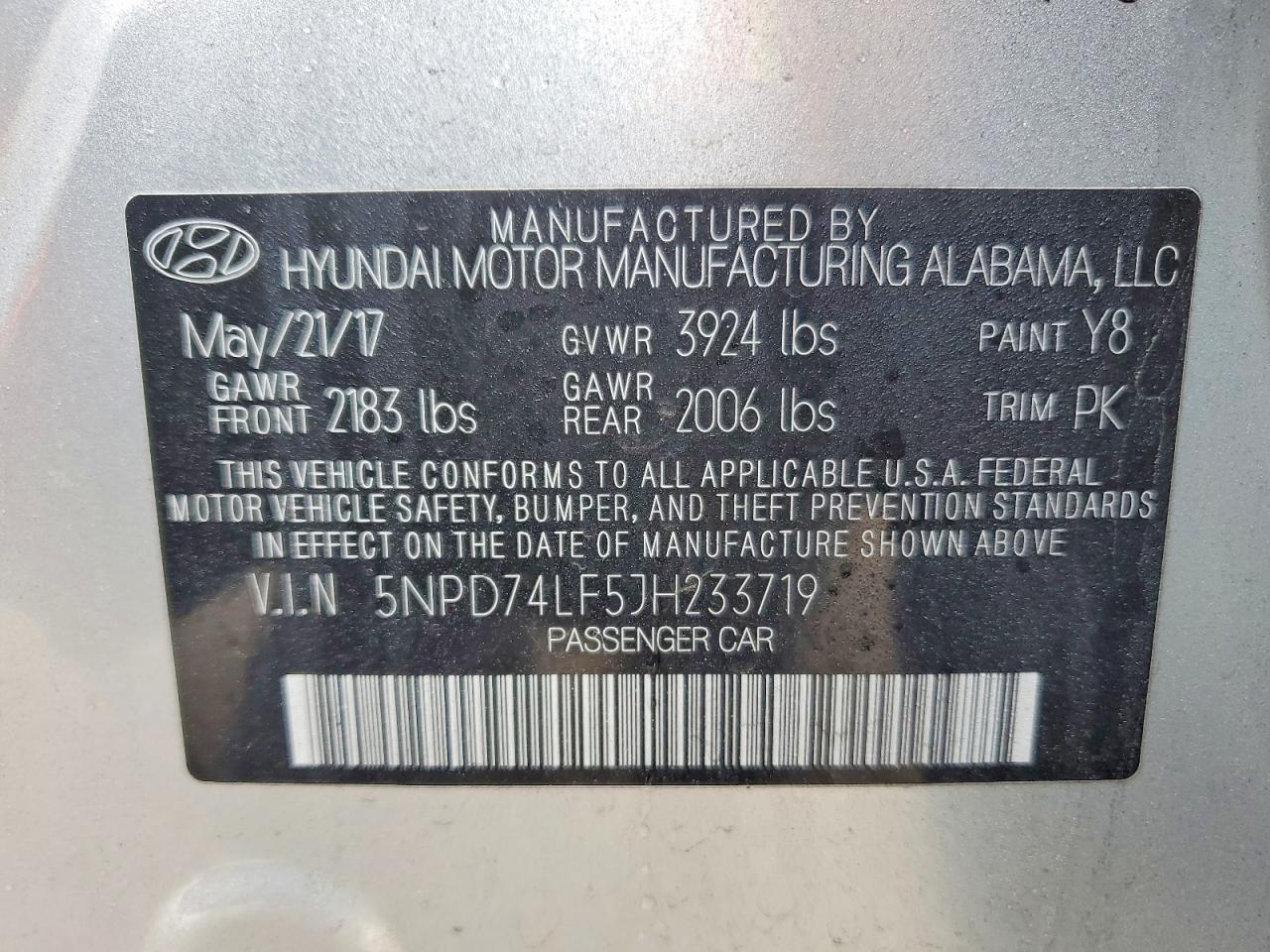 2018 HYUNDAI ELANTRA SE photo 23