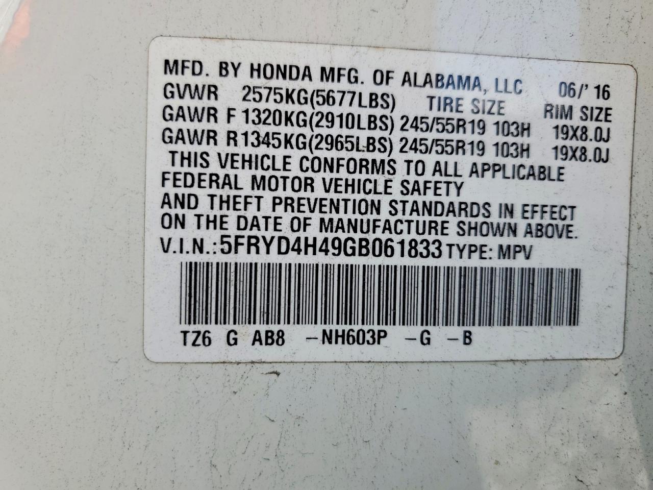 2016 ACURA MDX TECHNOLOGY photo 40