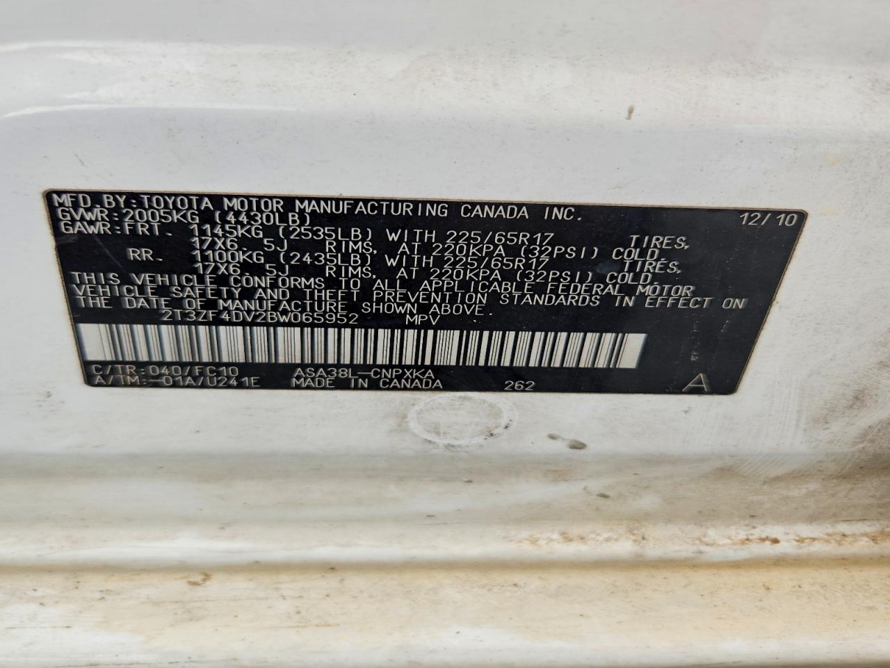 2011 TOYOTA RAV4 BASE photo 37