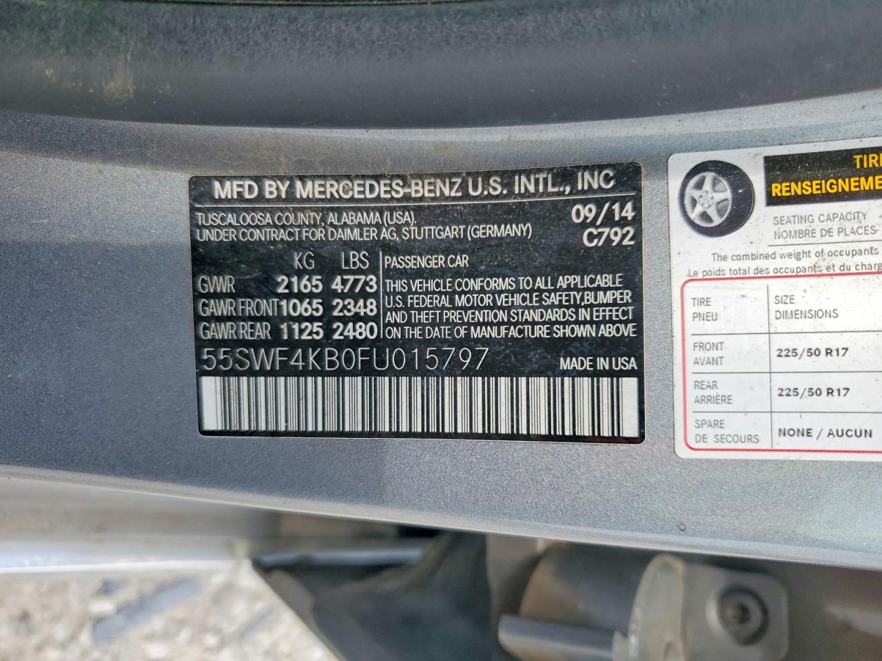 2015 MERCEDES-BENZ C 300 4MATIC photo 23