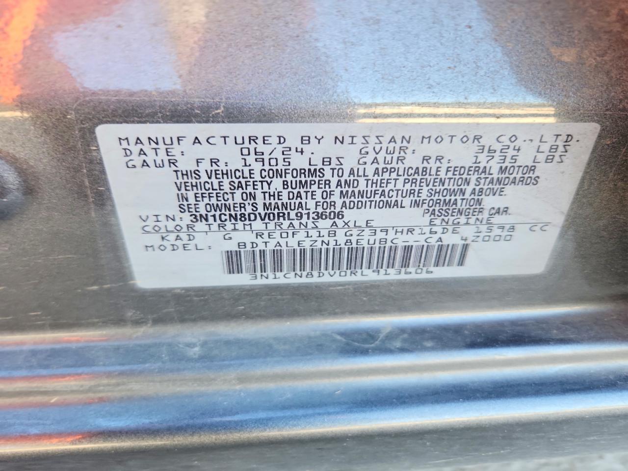 2024 NISSAN VERSA S photo 34