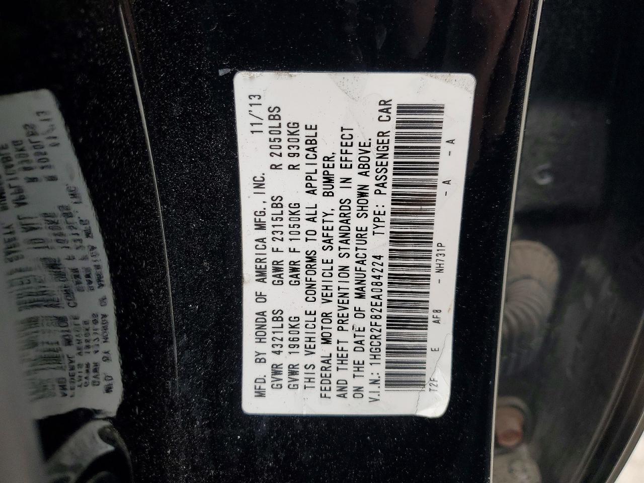 2014 HONDA ACCORD EXL photo 25