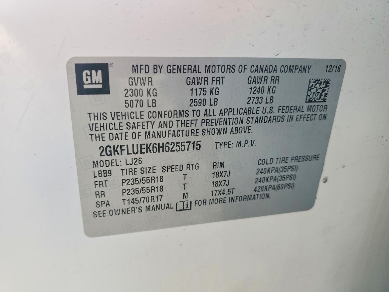 2017 GMC TERRAIN SLT photo 37