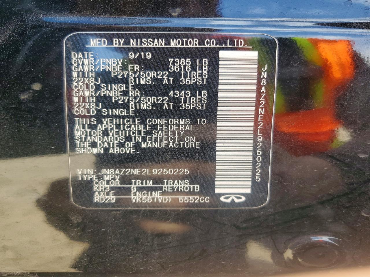 2020 INFINITI QX80 photo 25