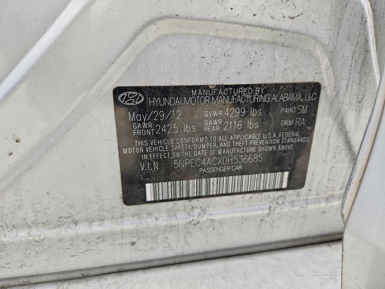 2013 HYUNDAI SONATA SE photo 23