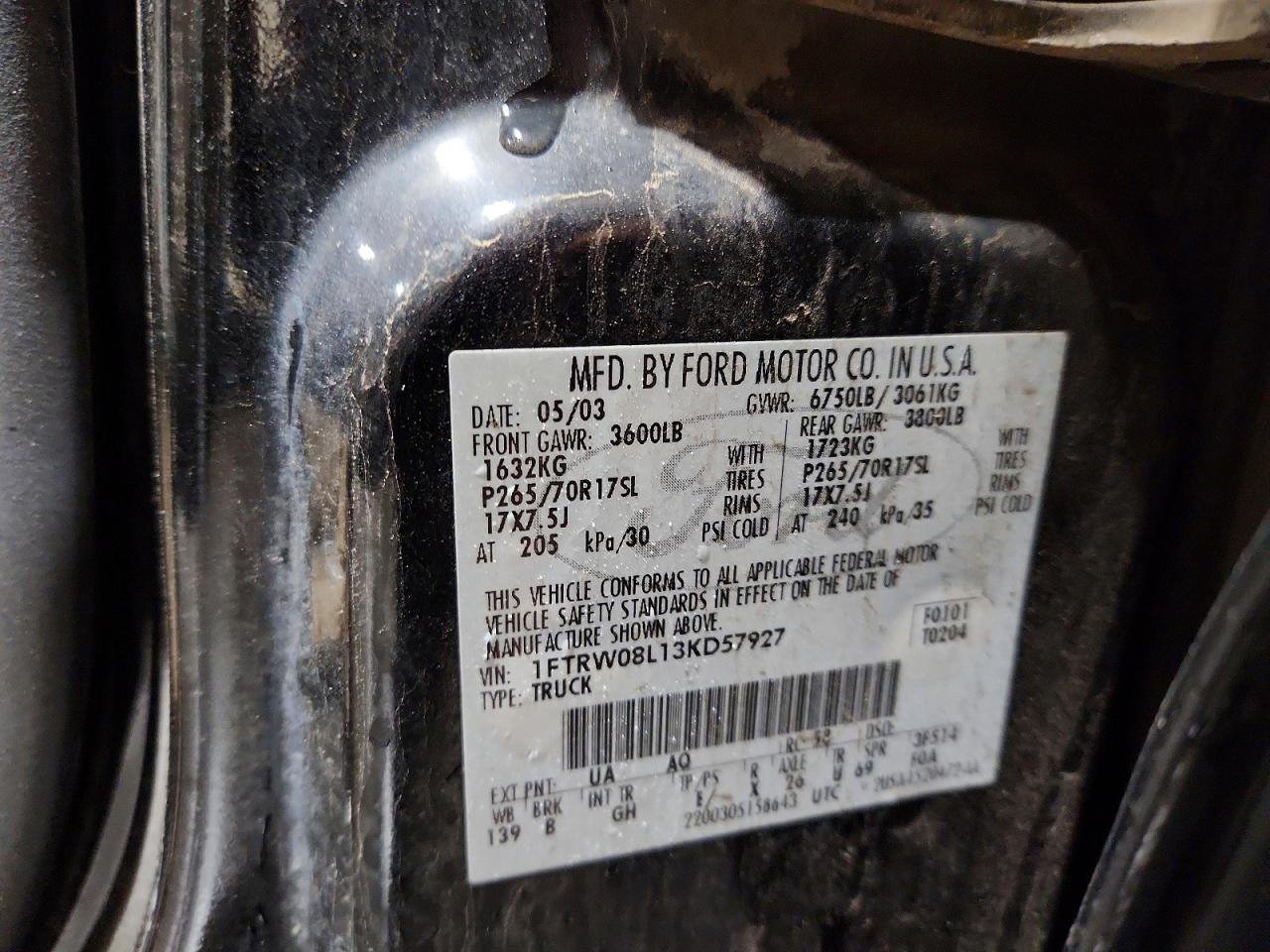 2003 FORD F150 SUPERCREW photo 34