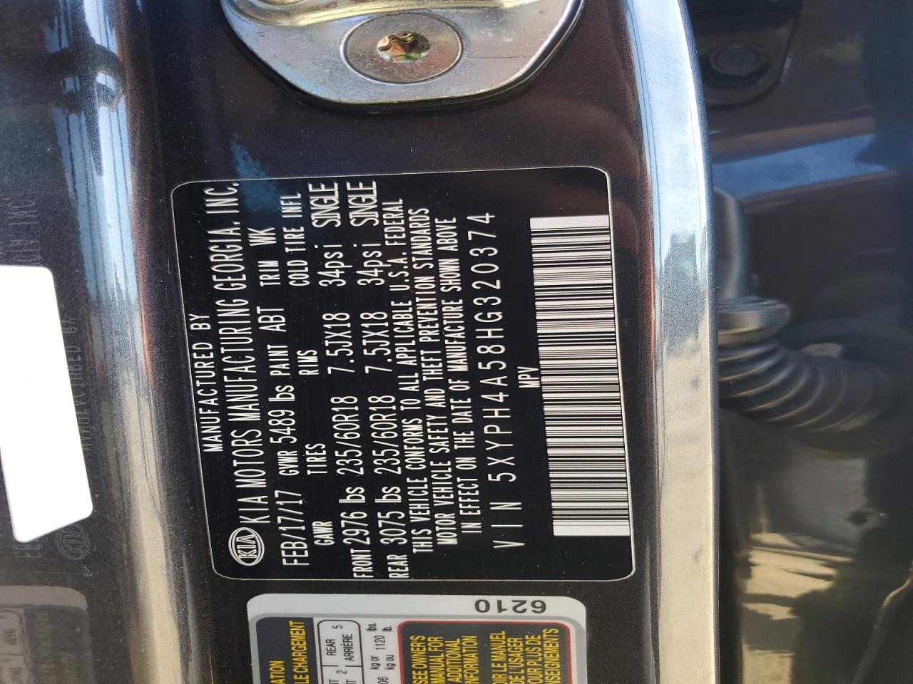2017 KIA SORENTO EX V6 photo 14