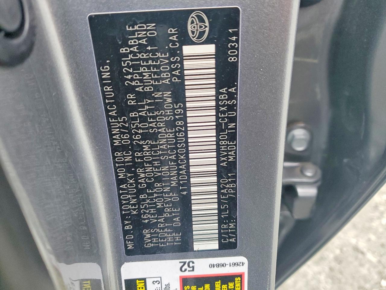 2025 TOYOTA CAMRY SE photo 23