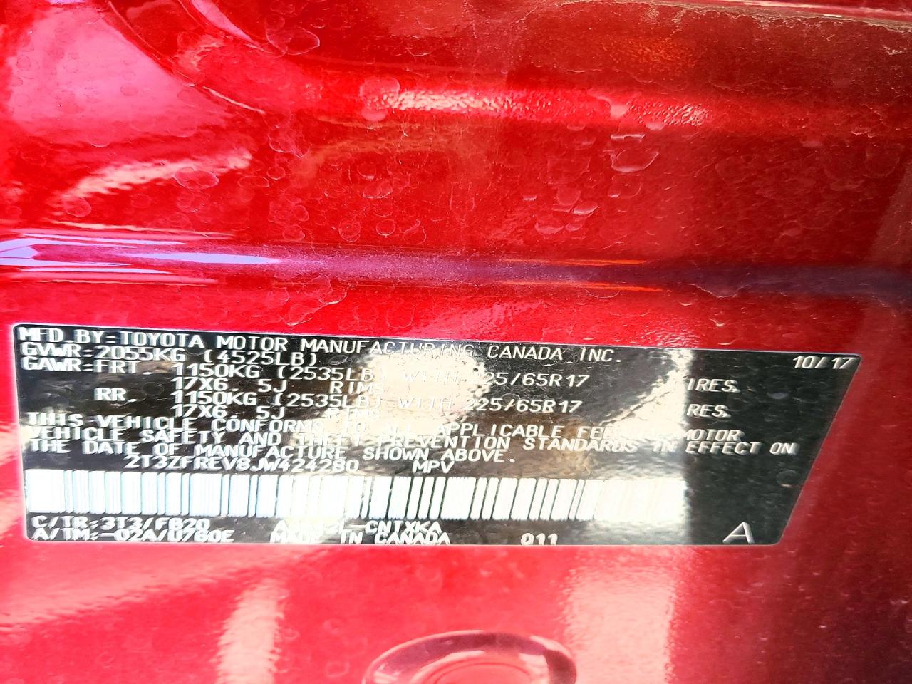 2018 TOYOTA RAV4 LE photo 45