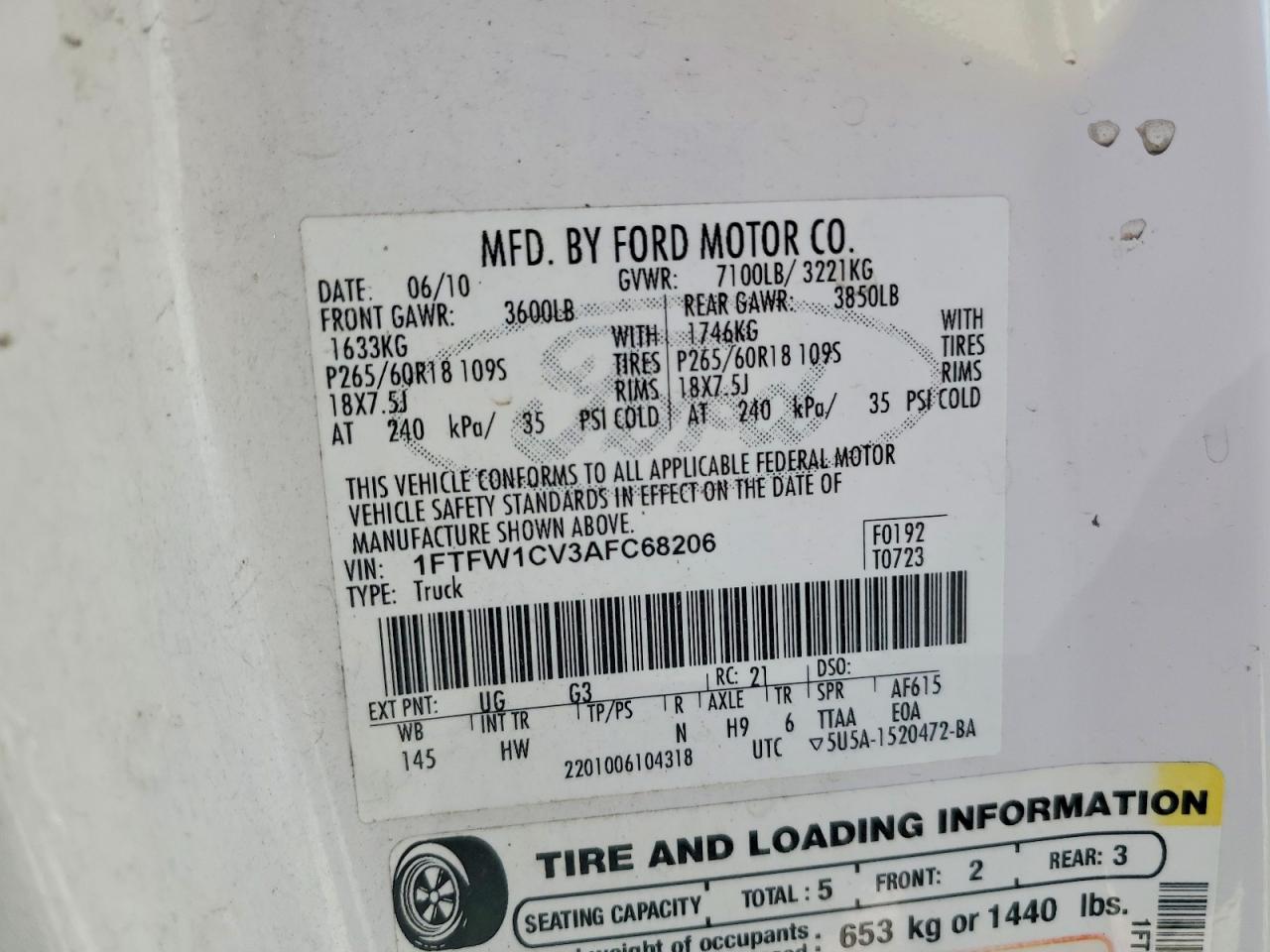 2010 FORD F150 photo 12