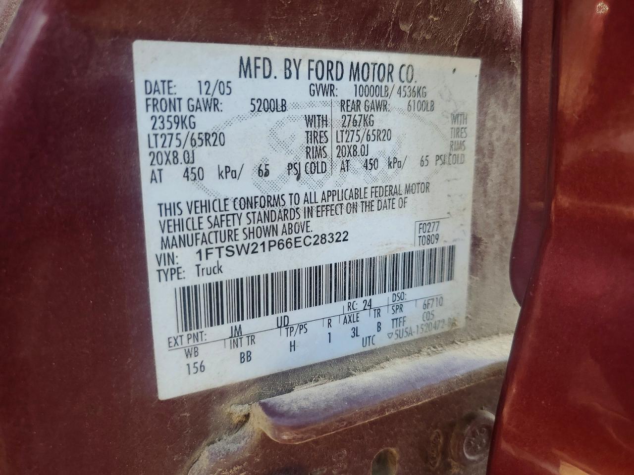 2006 FORD F250 SUPER DUTY photo 36