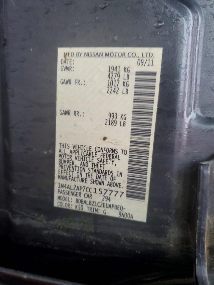 2012 NISSAN ALTIMA 2.5 photo 12