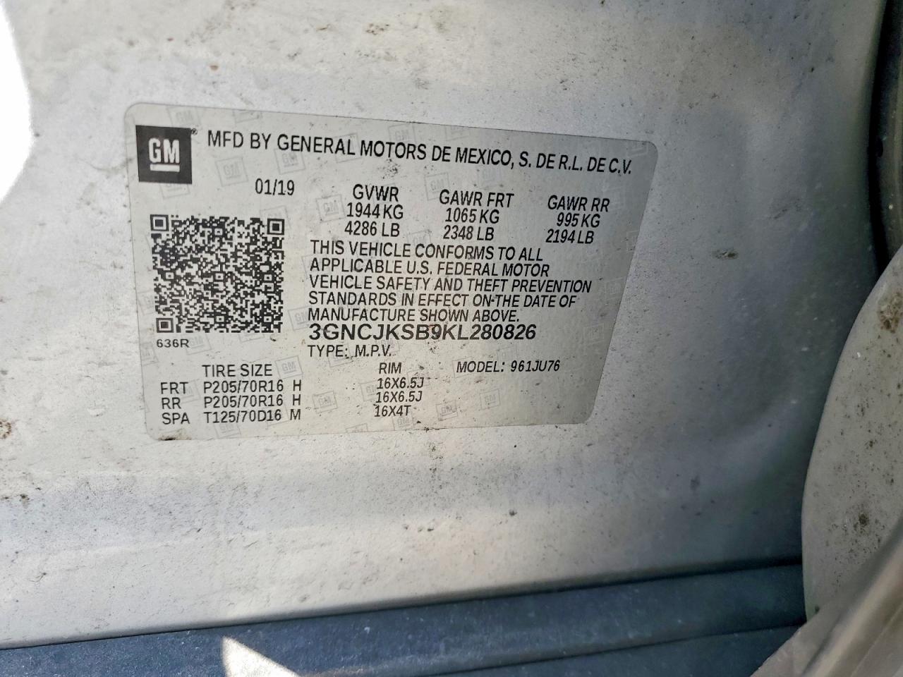2019 CHEVROLET TRAX LS photo 12