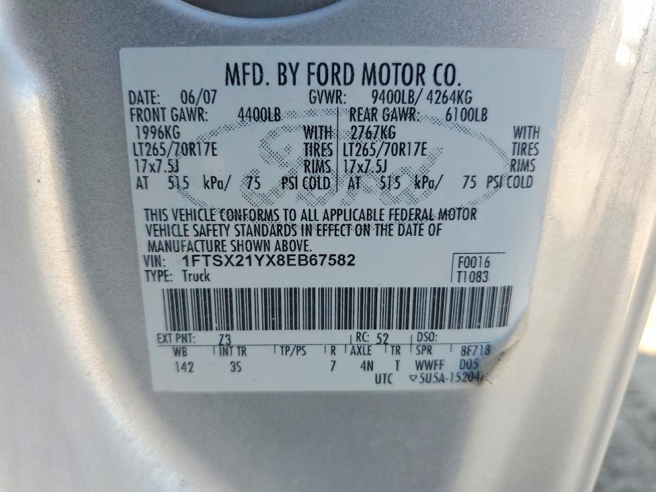 2008 FORD F250 SUPER DUTY photo 12