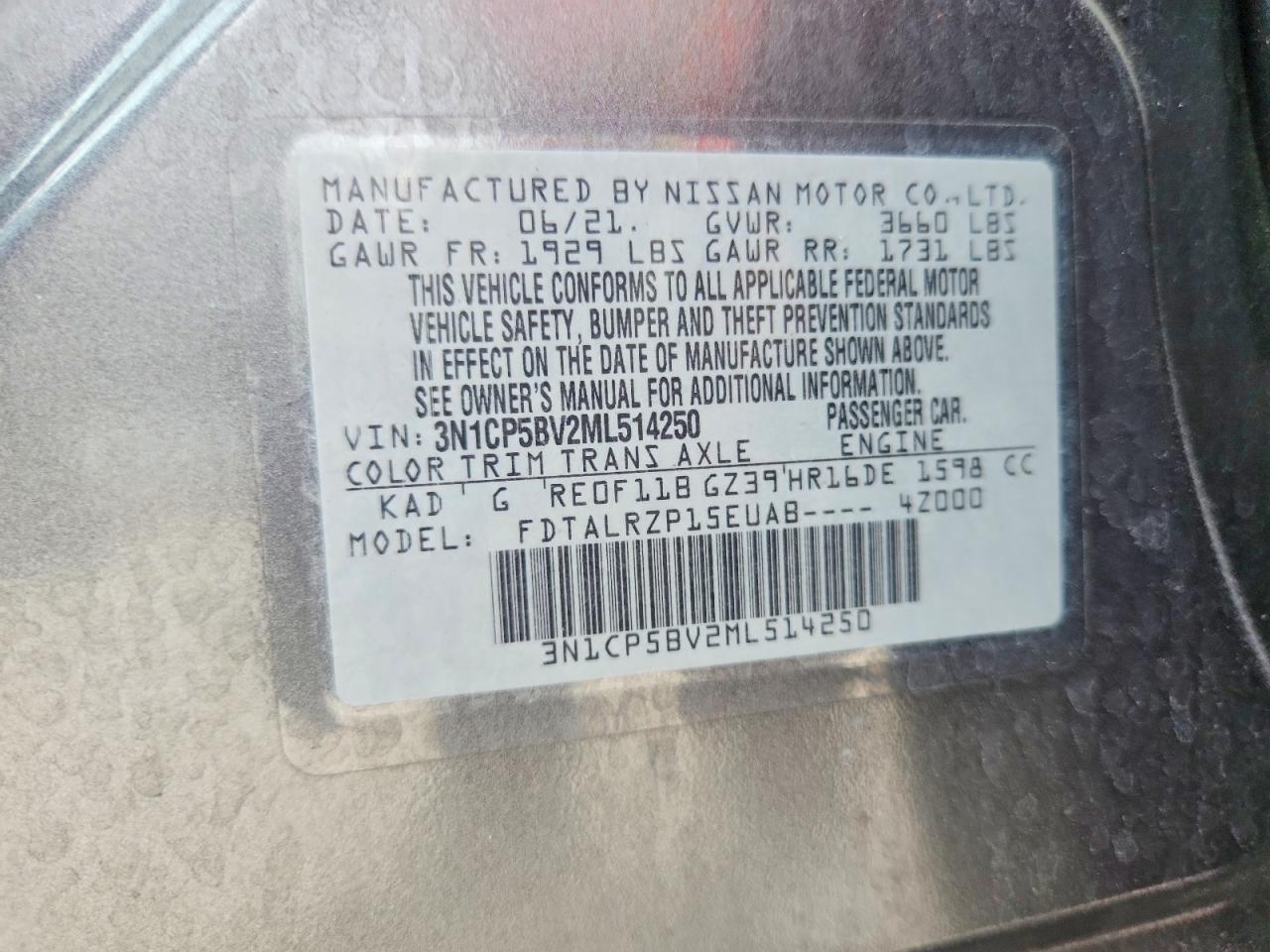 2021 NISSAN KICKS S photo 37