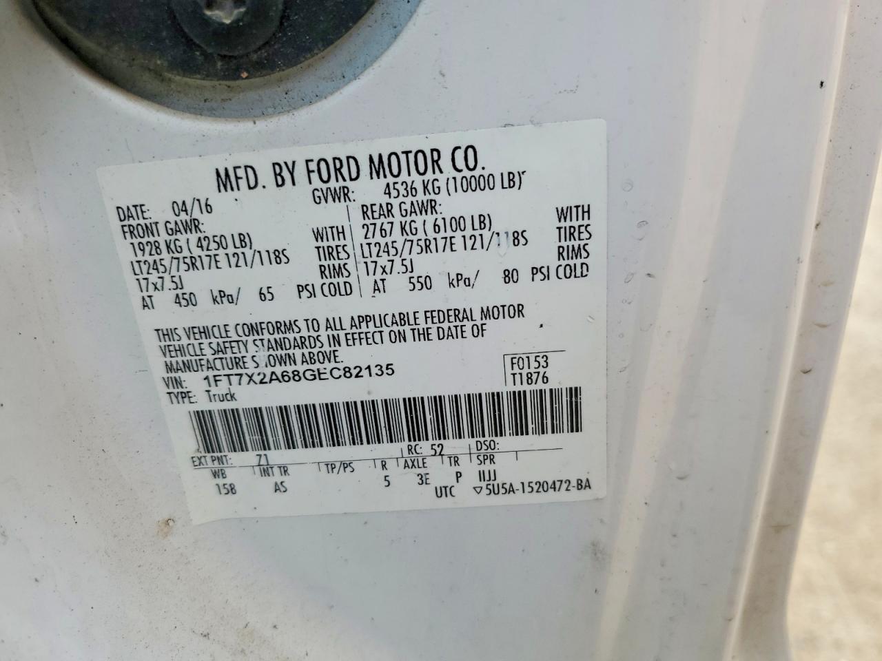 2016 FORD F250 SUPER DUTY photo 25